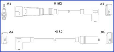 HITACHI 134785 - Комплект запалителеи кабели vvparts.bg