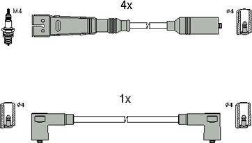 HITACHI 134786 - Комплект запалителеи кабели vvparts.bg