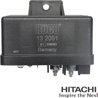 HITACHI 2502051 - Реле, подгревна система vvparts.bg