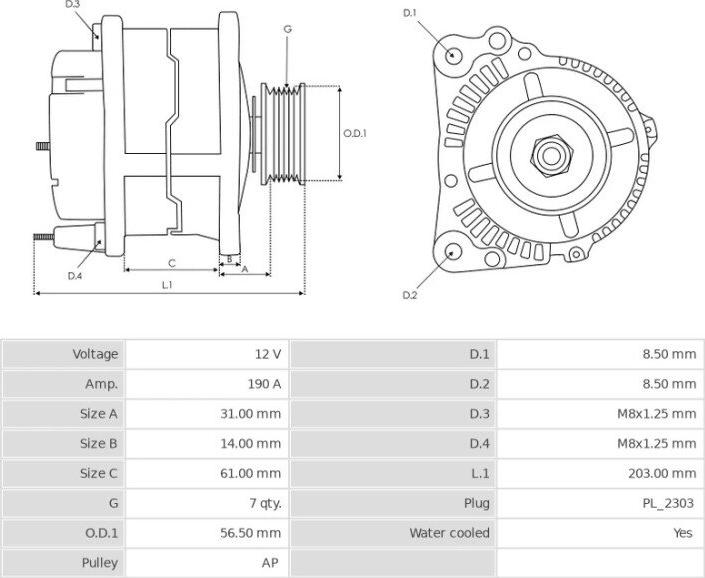 HITACHI LR1190-901 - Генератор vvparts.bg