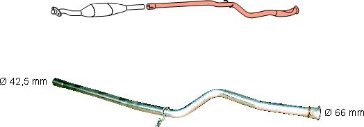 HJS 91 22 0083 - Ремонтна тръба, катализатор vvparts.bg