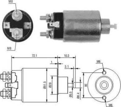 Hoffer 46094 - Магнитен превключвател, стартер vvparts.bg