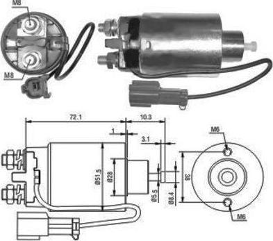 Hoffer 46096 - Магнитен превключвател, стартер vvparts.bg