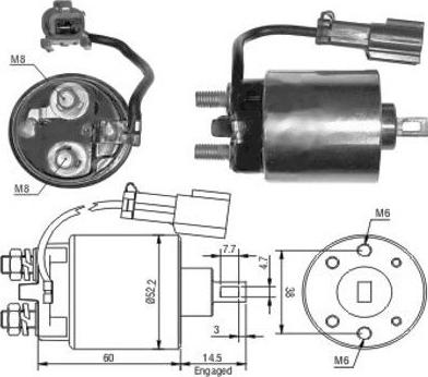 Hoffer 46091 - Магнитен превключвател, стартер vvparts.bg