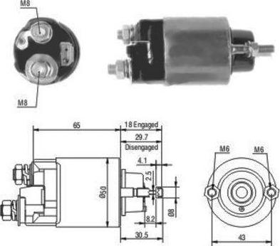 Hoffer 46097 - Магнитен превключвател, стартер vvparts.bg