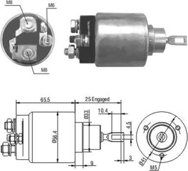 Hoffer 46042 - Магнитен превключвател, стартер vvparts.bg