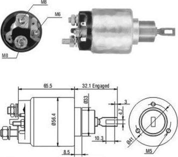 Hoffer 46064 - Магнитен превключвател, стартер vvparts.bg