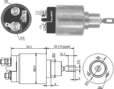 Hoffer 46060 - Магнитен превключвател, стартер vvparts.bg