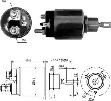 Hoffer 46068 - Магнитен превключвател, стартер vvparts.bg