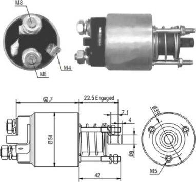 Hoffer 46005 - Магнитен превключвател, стартер vvparts.bg