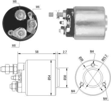 Hoffer 46008 - Магнитен превключвател, стартер vvparts.bg