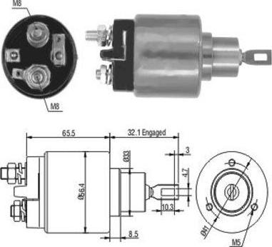 Hoffer 46002 - Магнитен превключвател, стартер vvparts.bg