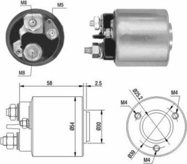 Hoffer 46015 - Магнитен превключвател, стартер vvparts.bg