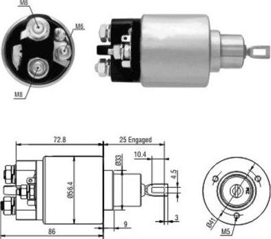 Hoffer 46010 - Магнитен превключвател, стартер vvparts.bg