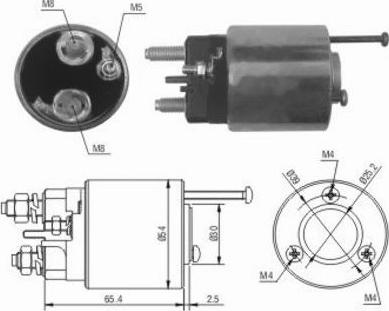 Hoffer 46012 - Магнитен превключвател, стартер vvparts.bg