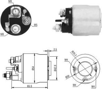 Hoffer 46017 - Магнитен превключвател, стартер vvparts.bg