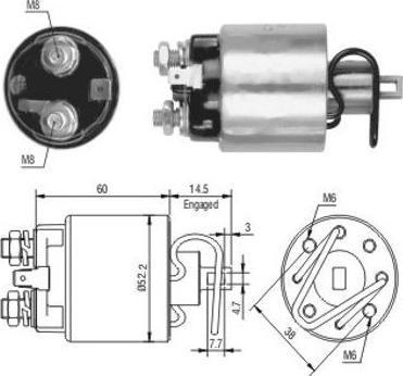 Hoffer 46089 - Магнитен превключвател, стартер vvparts.bg