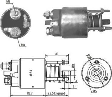 Hoffer 46081 - Магнитен превключвател, стартер vvparts.bg