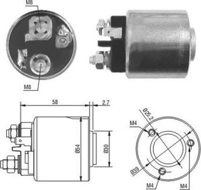 Hoffer 46083 - Магнитен превключвател, стартер vvparts.bg