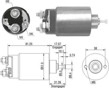 Hoffer 46082 - Магнитен превключвател, стартер vvparts.bg