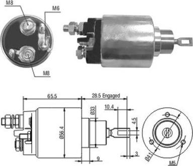 Hoffer 46035 - Магнитен превключвател, стартер vvparts.bg