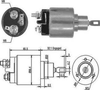 Hoffer 46030 - Магнитен превключвател, стартер vvparts.bg