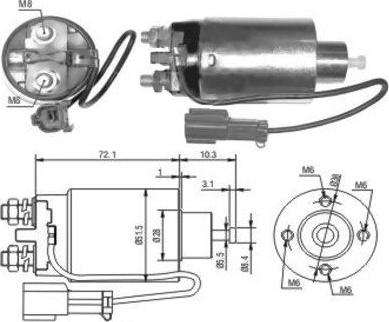 Hoffer 46038 - Магнитен превключвател, стартер vvparts.bg