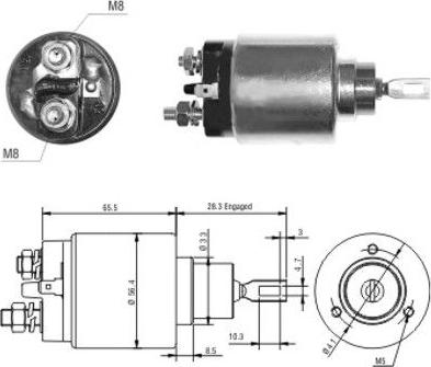 Hoffer 46032 - Магнитен превключвател, стартер vvparts.bg