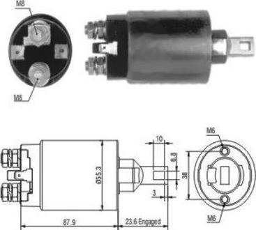 Hoffer 46024 - Магнитен превключвател, стартер vvparts.bg