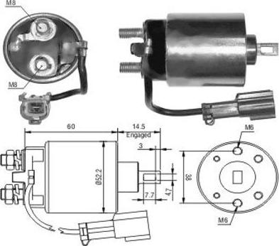 Hoffer 46023 - Магнитен превключвател, стартер vvparts.bg