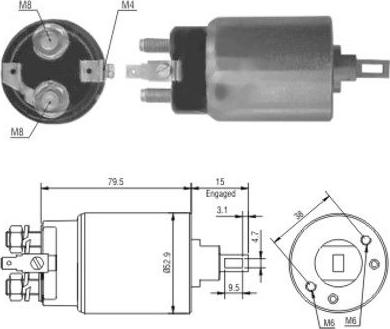 Hoffer 46022 - Магнитен превключвател, стартер vvparts.bg