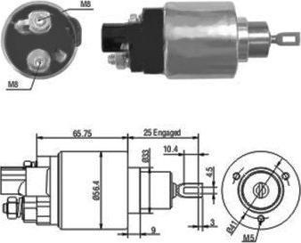 Hoffer 46070 - Магнитен превключвател, стартер vvparts.bg