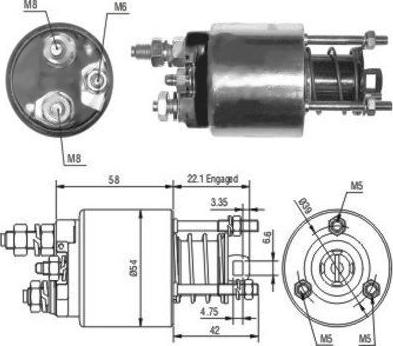 Hoffer 46077 - Магнитен превключвател, стартер vvparts.bg