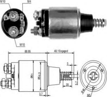 Hoffer 46193 - Магнитен превключвател, стартер vvparts.bg