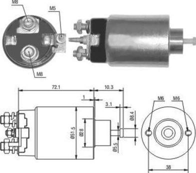 Hoffer 46141 - Магнитен превключвател, стартер vvparts.bg