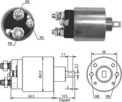 Hoffer 46166 - Магнитен превключвател, стартер vvparts.bg