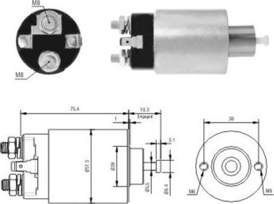 Hoffer 46167 - Магнитен превключвател, стартер vvparts.bg