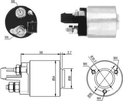 Hoffer 46105 - Магнитен превключвател, стартер vvparts.bg