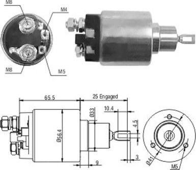 Hoffer 46107 - Магнитен превключвател, стартер vvparts.bg