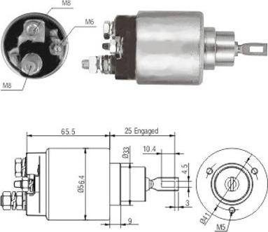 Hoffer 46117 - Магнитен превключвател, стартер vvparts.bg