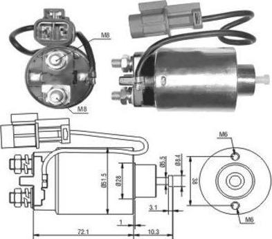 Hoffer 46180 - Магнитен превключвател, стартер vvparts.bg