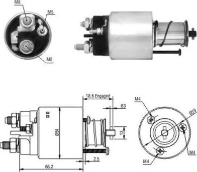 Hoffer 46139 - Магнитен превключвател, стартер vvparts.bg