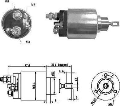 Hoffer 46130 - Магнитен превключвател, стартер vvparts.bg