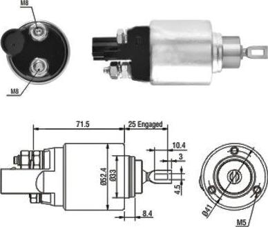 Hoffer 46132 - Магнитен превключвател, стартер vvparts.bg