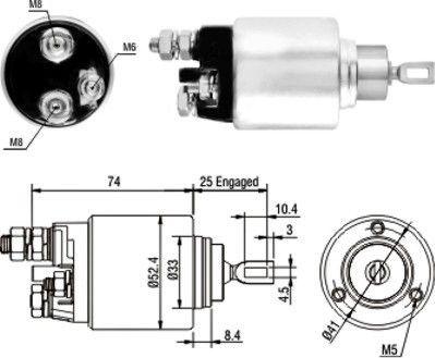 Hoffer 46129 - Магнитен превключвател, стартер vvparts.bg