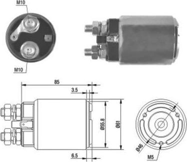 Hoffer 46120 - Магнитен превключвател, стартер vvparts.bg