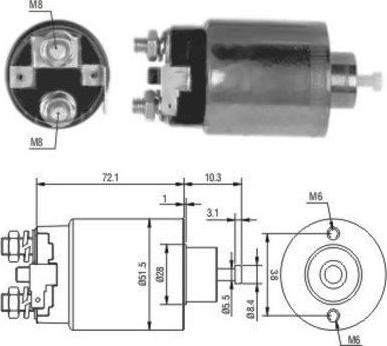 Hoffer 46179 - Магнитен превключвател, стартер vvparts.bg