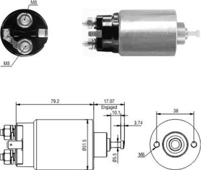 Hoffer 46177 - Магнитен превключвател, стартер vvparts.bg