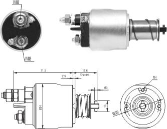 Hoffer 46311 - Магнитен превключвател, стартер vvparts.bg