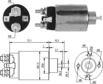 Hoffer 46297 - Магнитен превключвател, стартер vvparts.bg